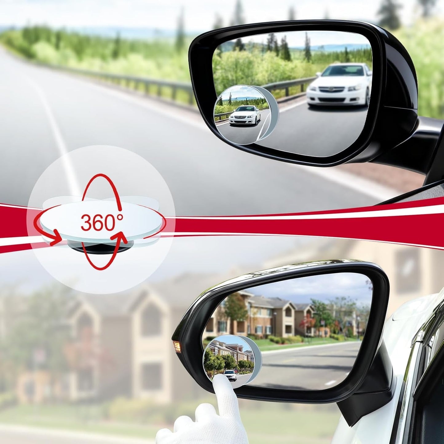 360° Wide View Blind Spot Mirror